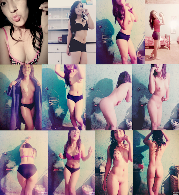 Maday Jimenez colegiala se desnuda para el novio