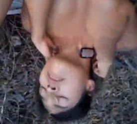 Follando a chibola inocente en el bosque a escondidas